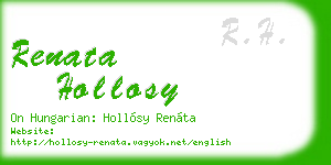 renata hollosy business card