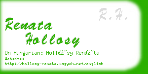 renata hollosy business card